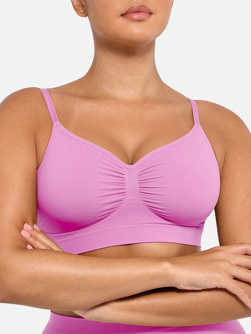 Well-in Vogue Wireless Supportive Shaping Bra with Adjustable Straps